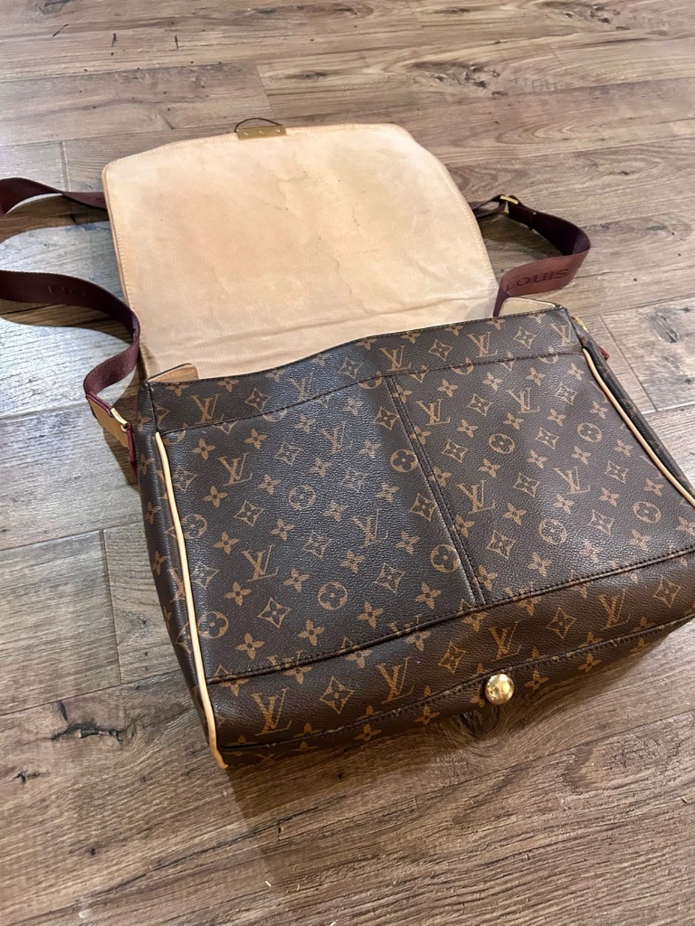 Vintage Louis Vuitton Monogram Canvas Abbesses Messenger Laptop Bag - Picture 3 of 15